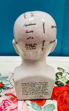 Load image into Gallery viewer, Pen Seramig Antiqued Phrenology bach / Small Antiqued Ceramic Phrenology head
