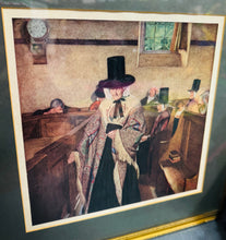 Load image into Gallery viewer, Print Vintage o ddarlun enwog ‘Salem’ o 1907 gan Sydney Curnow Vosper wedi’i framio / Framed vintage print of the famous 1907 painting ‘Salem’ by Sydney Curnow Vosper
