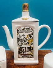Load image into Gallery viewer, Set tebot, pot siwgr a jwg llefrith ‘Gin a Tonic’ / ‘Gin &amp; Tonic’ teapot, sugar bowl and milk

