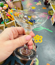 Load image into Gallery viewer, Gwydrau Babycham Carw Melyn o’r 70au / Yellow Fawn Babycham Glass from the 70s
