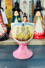 Load image into Gallery viewer, Ecob Hynafol pinc ‘Welsh Costumes’ / Antique’Welsh Costumes’ pink eggcup
