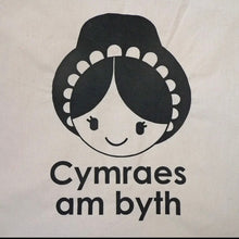 Load image into Gallery viewer, Tote Bag ‘Cymraes am Byth’ / ‘Cymraes am Byth’ Tote Bag
