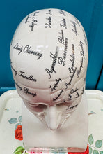 Load image into Gallery viewer, Pen Seramig Antiqued Phrenology mawr / Large
Antiqued Ceramic Phrenology head
