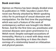 Load image into Gallery viewer, Argraffiad Cyntaf o nofel gyntaf Saunders Lewis ,‘Monica’, o 1930 / First Edition copy of Saunders Lewis’s first novel, ‘Monica’, from 1930

