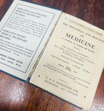 Load image into Gallery viewer, Llyfr bychan ‘The principles and practice of medicine’, 9fed argraffiad o 1961 / ‘The principles and practice of medicine’ small book, 9th edition from 1961
