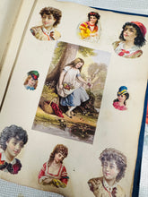 Load image into Gallery viewer, Llyfr Scrap 30 tudalen Hynafol Fictoraidd / Antique Victorian 30 page Scrap Book
