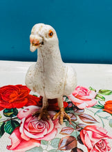 Load image into Gallery viewer, Ffigwr colomen wen cast iron yn sefyll / Cast iron standing white dove figure
