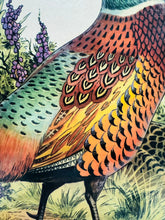 Load image into Gallery viewer, Hambwrdd Vintage Ffesantod o’r 70au / Vintage 1970s tray with Pheasants
