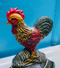 Load image into Gallery viewer, ‘Door Stop’ Cast Iron Ceiliog Vintage / Vintage Rooster Cast Iron door stop
