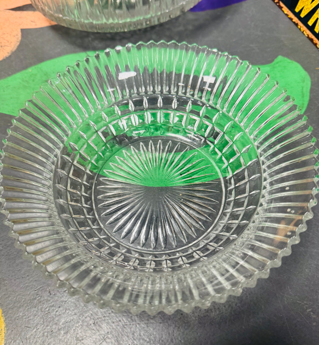 Bowlen Treiffl Wydr Vintage / Vintage Glass Trifle Bowl