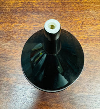 Load image into Gallery viewer, Twmffat ceramic du a gwyn Hynafol prin / Rare Antique black and white ceramic funnel
