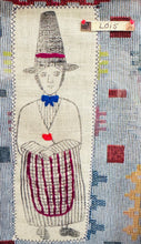 Load image into Gallery viewer, Ffrâm Lois y Ladi Gymreig wedi’i frodio â llaw / Framed hand embroidered Lois the Welsh Lady
