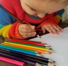 Load image into Gallery viewer, Pensiliau lliw lliwiau Cymraeg / Welsh colour names colouring pencils
