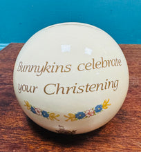 Load image into Gallery viewer, Cadw Mi Gei ‘Bunnykins Celebrate your Christening’ Royal Doulton o’r 80au /   Royal ‘Bunnykins Celebrate your Christening’ Money Box from the 80s
