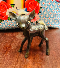 Load image into Gallery viewer, Bambi Kitsch metel Vintage prin o’r 50au / Vintage Kitsch rare metal bambi from the 50s
