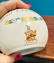 Load image into Gallery viewer, Cadw Mi Gei ‘Bunnykins Celebrate your Christening’ Royal Doulton o’r 80au /   Royal ‘Bunnykins Celebrate your Christening’ Money Box from the 80s
