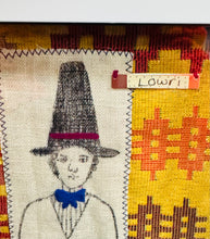 Load image into Gallery viewer, Ffrâm Lowri y Ladi Gymreig wedi’i frodio â llaw / Framed hand embroidered Lowri the Welsh Lady
