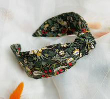 Load image into Gallery viewer, Bandiau gwallt Strawberry Thief Liberty moethus / Liberty Strawberry Thief luxury headbands
