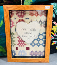 Load image into Gallery viewer, Ffrâm ‘Mam bach annwyl, Mam bach fi’ / ‘Mam bach annwyl, Mam bach fi’ frame
