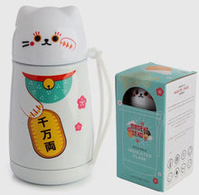 Load image into Gallery viewer, Fflasg siâp Maneki Lucky Cat / Maneki Lucky Cat shaped flask
