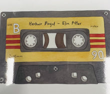 Load image into Gallery viewer, Print casets Cymreig Retro gan Eleri Haf / Welsh Retro casettes print by Eleri Haf
