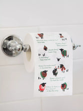 Load image into Gallery viewer, Papur toilet jôcs Defaid Nadoligaidd / Christmas sheep jokes toilet paper
