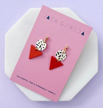 Load image into Gallery viewer, Clustlysau Mini Memphis Jack &amp; Freda / Jack &amp; Freda Mini Memphis Earrings
