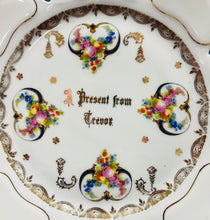 Load image into Gallery viewer, Plat Hynafol  ‘A present from Trevor’ / ‘A present from Trevor’ Antique Plate
