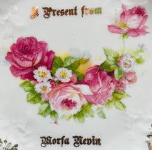 Load image into Gallery viewer, Plat Hynafol  ‘A present from Morfa Nevin’ / ‘A present from Morfa Nevin’ Antique Plate
