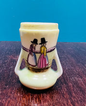 Load image into Gallery viewer, Fâs dwy hadl Ladis Cymreig Royal Doulton bychan prin mewn cyflwr ardderchog / Rare two handle Antique minature Welsh Ladies Royal Doulton vase in excellent condition
