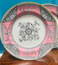 Load image into Gallery viewer, Plat Hynafol Mintons pinc a llwyd steil Japan o 1878 / Antique Mintons Japan style pink and grey plate from 1878
