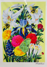 Load image into Gallery viewer, Print A3 yr ardd gaerog mewn mount / Mounted A3 the walled garden print
