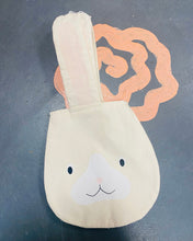 Load image into Gallery viewer, Bag Linen Bwni Ciwt / Cute Linen Bunny Bag
