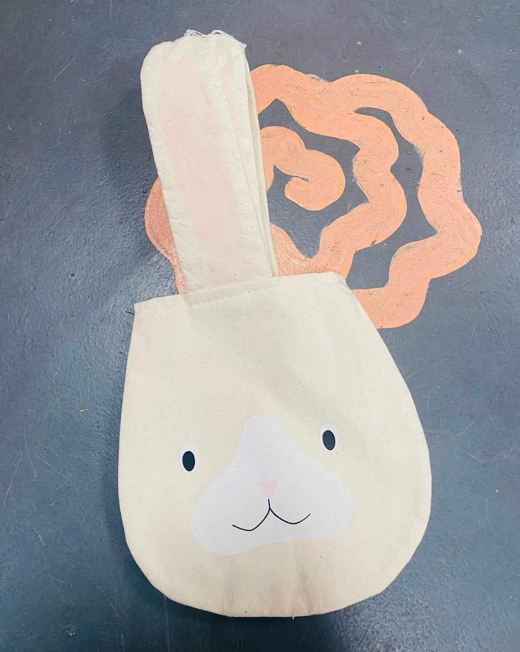 Bag Linen Bwni Ciwt / Cute Linen Bunny Bag