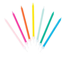 Load image into Gallery viewer, 16 canhwyll lliwiau’r enfys / 16 rainbow coloured candles
