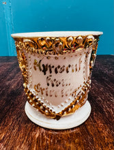 Load image into Gallery viewer, Cwpan hynafol ‘A present from Cricieth’ / Antique ‘A Present from Cricieth’ cup
