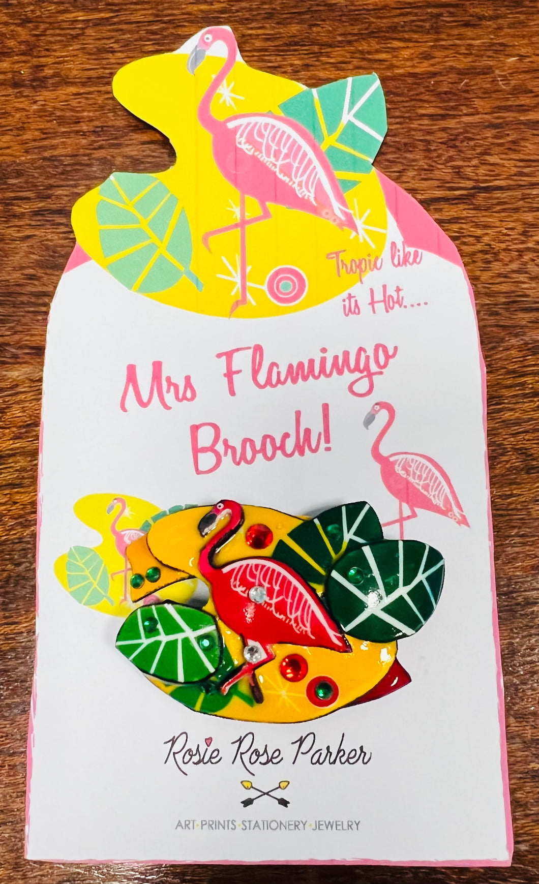 Broitch Mrs Flamingo Kitsch / Kitsch Mrs Flamingo brooch