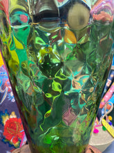 Load image into Gallery viewer, Ffiol Pantiog Wyrdd Retro / Retro Dimpled Green Vase
