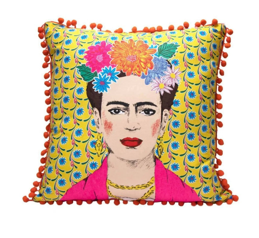 Clustog Frida patrwm Melyn / Yellow pattern Frida Cushion