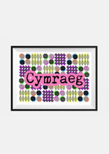 Load image into Gallery viewer, Prints Cymru brethyn  A4 ‘Tu Fewn’ / ‘Tu Fewn’ A4 tapestry Wales prints
