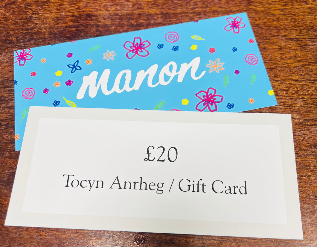 Tocyn Anrheg £20 / £20 Gift Card