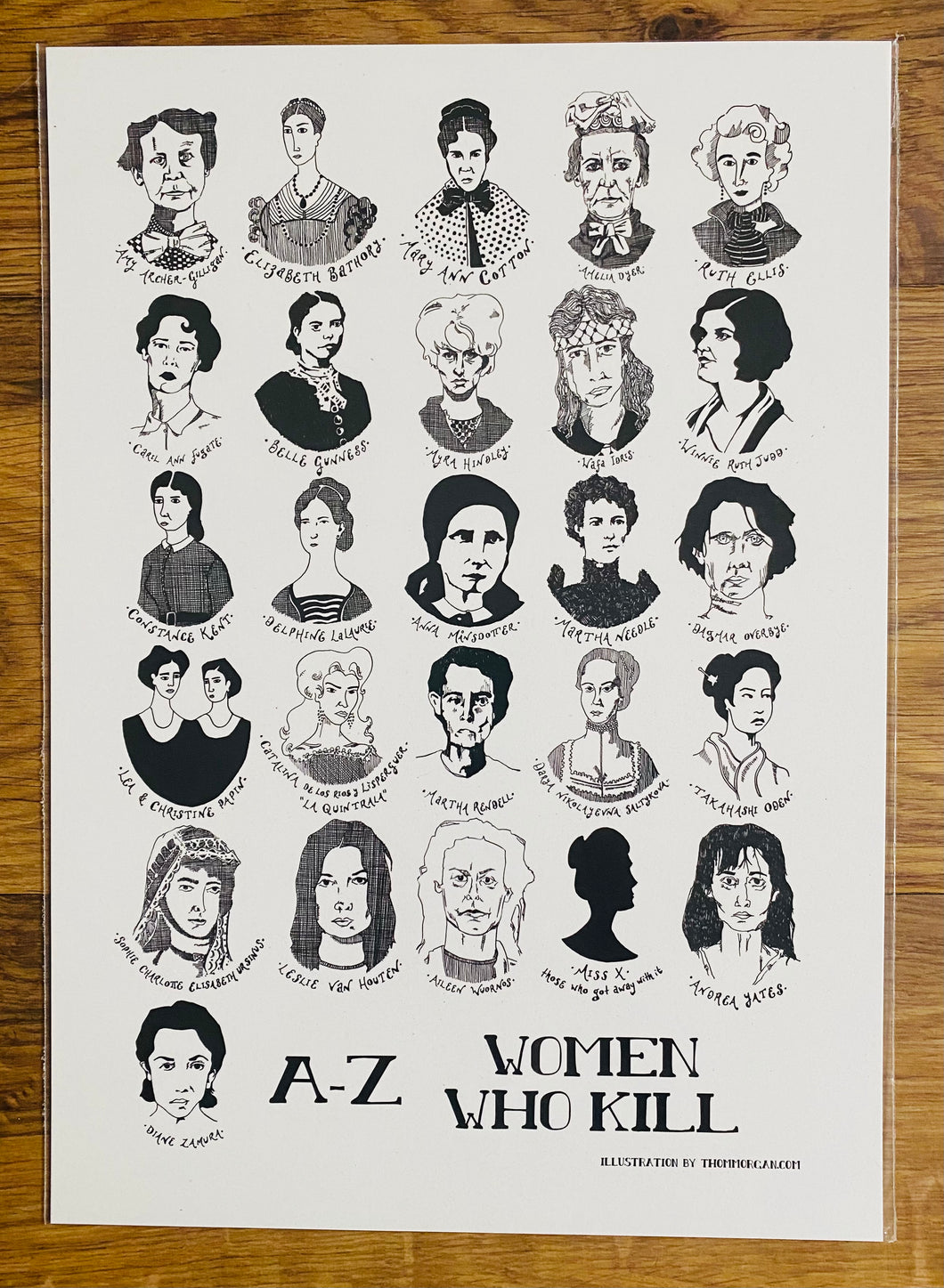 Print ‘A-Z Women Who Kill’ Thom Morgan / Thom Morgan ‘A-Z Women Who Kill’Print