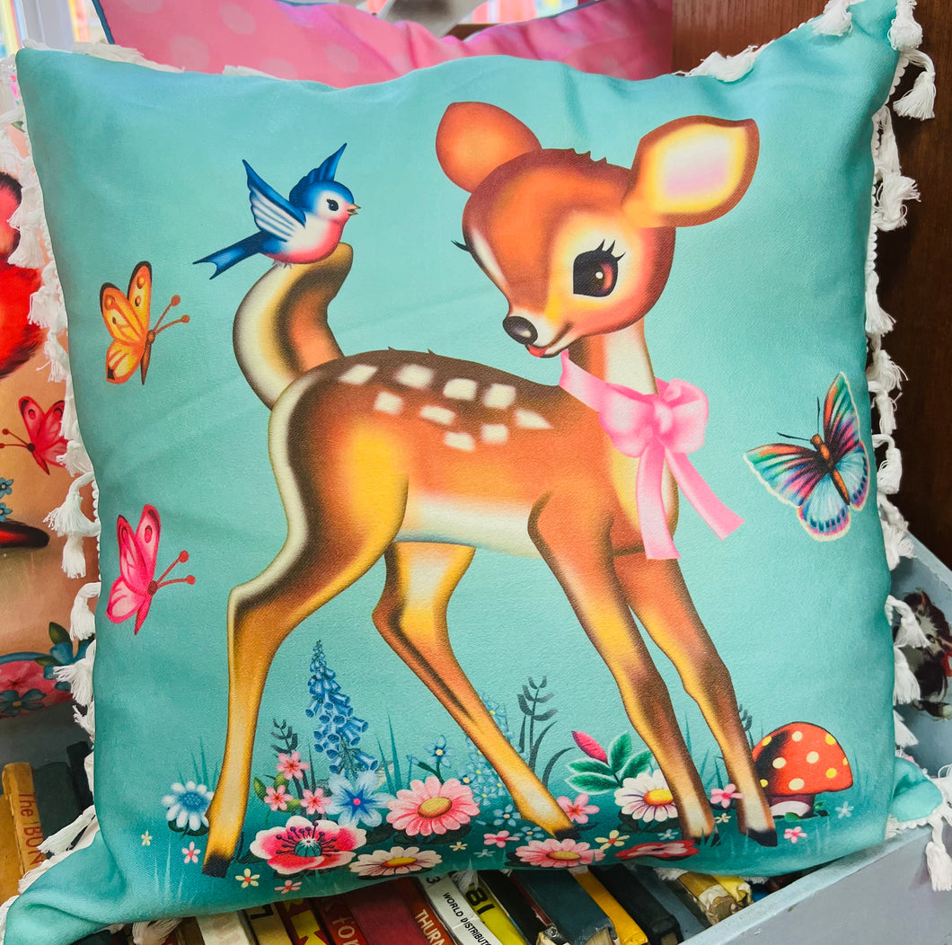 Clustog Bambi turqoise  Kitsch / Kitsch turqoise Bambi Cushion