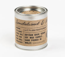 Load image into Gallery viewer, Canhwyll Vegan Soy Sadalwood a Musk / Sandalwood and Musk Vegan Soy Candle

